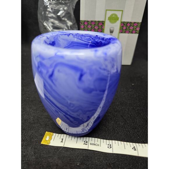 Authentic Scentsy Blue Watercolor Electric Wax Warmer w Berry & Strawberry Melts - Picture 7 of 12